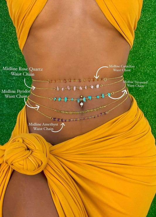 Midline Crystal Waist Chains