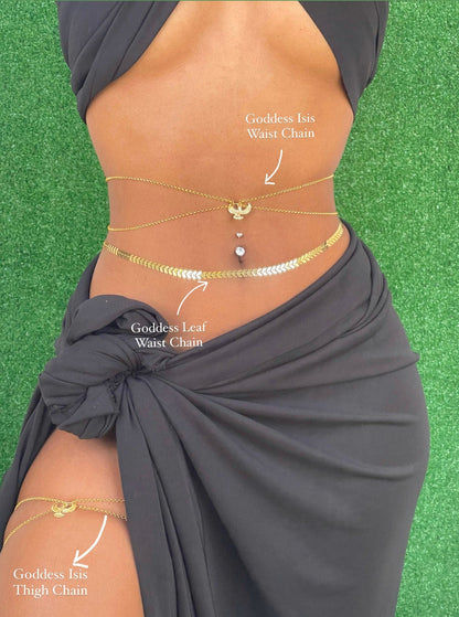 Goddess Leaf Waist Chain